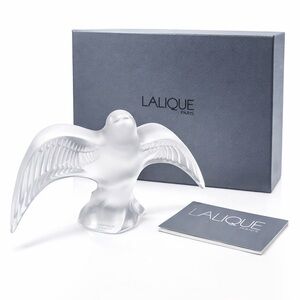 LALIQUE Martinet Siffleur Crystal Bird 🕊️ Whistling Swallow w/ Box